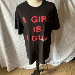 Pleasures Black and Red T-Shirt